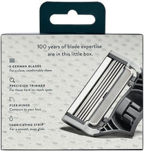 Harry's Chrome Edition 'The Winston' Bundled with Harry's Razor Blade Refills x 4 Pack, Silver