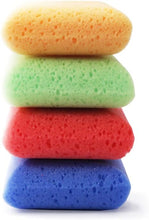 MartiniSPA Coloured Massage Soft Square Sponges, Family Size, 37 g, Pack of 4