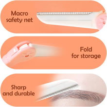 G2PLUS 3 PCS Eyebrow Razor Shaper Cheek Facial Hair Remover Peach Fuzz Shaver Women's Trimmer Shaving Grooming Kit