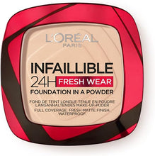 L'Oral Paris - Fond de Teint Poudre Longue Tenue - Waterproof - Infaillible 24H Fresh Wear - Teinte : Ivoire (20) - 9 g