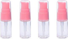 12PCS 10ML 0.35OZ Empty Fillable Transparent Lotion Bottle Pink Pump Head Liquid Foundation Isolation Jar Cosmetic Facial Beauty Storage Container with Cap for Girls and Women