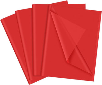 60 Sheets of Red Tissue Paper, 35 x 50 cm Gift Wrapping Tissue Paper for Gift Wrap Filler Flower Art Crafts DIY Birthday Wedding Decor
