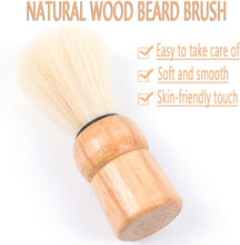 KINDOYO Neck Duster Brush - Professional Barber Hairdressers Brush Soft Hair Sweep Cleaning Brush with Wooden Handle for Barber Shop Household