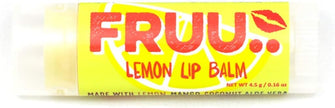 FRUU.. Lemon Scent Calming And Hydrating Lip Balm, Matt Look, Cruelty Free And Vegan, 4.5g