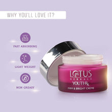 Lotus Herbals YouthRx Firm & Bright Cream  SPF 20  PA+++  Bakuchiol Retinol & Vitamin C  Anti Ageing & Brightening  50g