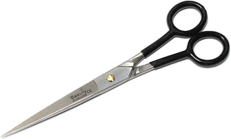 Hairdressing Scissors, 7 Barber Hair Sharp Scissor, Stainless Steel Hair Cutting Shears for Men and Women, Beard Grooming, Barber Shears, Pet Grooming (Black)