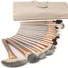 Ammiy Professional Makeup Brushes 18-Piece Set with PU Leather Bag