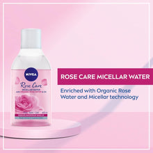 NIVEA MicellAIR Rose Water Micellar Water with Oil (400ml), Micellar Cleansing Water, Waterproof Makeup Remover, Rose Water Toner for Thorough Cleansing