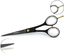 Haryali London Black 6.5" Professional Hairdressing Barber Scissors Grooming Hair Cutting Salon Shears for Men and Women