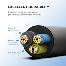 Roberts Radio Mains Adaptor, HKY DC 7.5V 0.8A Switching Adapter for Roberts Play20 FM DAB Radio, Roberts Gemini 45 Gemini 59, Roberts Revival iStream2 Elise/Unologic UK Plug 6 feet Power Cable Lead