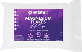 Hexeal Magnesium Flakes  1kg Bag  100% Pure  Bath Soak  Magnesium Chloride