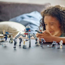 LEGO Star Wars 75372 Clone Trooper & Battle Droid Battle Pack, incl. 4 Minifigures, 5 Droids and a Speeder Bike with Shooters - Building Toys for 7+ Year Old Boys & Girls