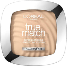 L'Oral Paris Powder Foundation, Super-Blendable, With Hyaluronic Acid, Light Texture for a Flawless Finish, True Match Perfecting Powder, C1