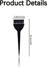 Hair Dye Brush, 3 Pcs Tint Brush Hair Colour Brush Hair Dyeing Comb Brush Kit Hair Colouring Brush, Hair Dying Brush, Bleach Tint Applicator Tools for Hair Hairdressing Salon(black)