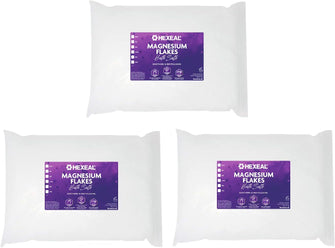 Hexeal Magnesium Flakes  15kg Bag  100% Pure  Bath Soak  Magnesium Chloride