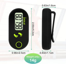 Flintronic Mini Pedometer 3D Walking Pedometer, Portable Sports Pedometer with Clip Lanyard, Track Steps in Real Time, Pedometer for Older Kids/Fitness Men/Women/Elders