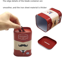 DHinkyoung Razor Blade Bank, Gentleman Style Shaver Disposal Case with Red Beard Pattern, Safe Razor Blade Disposal Case Detachable Salon Razor Slice Recycling Container Box for Barber Shop and Salon