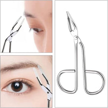 MBUYGYUO Eyebrow Tweezers 1 Pcs Stainless Steel Curved Beauty Scissors Slant Tip Tweezer Tweezers Hair Plucker Scissor Handle Eyebrow Tweezer for Women and Men