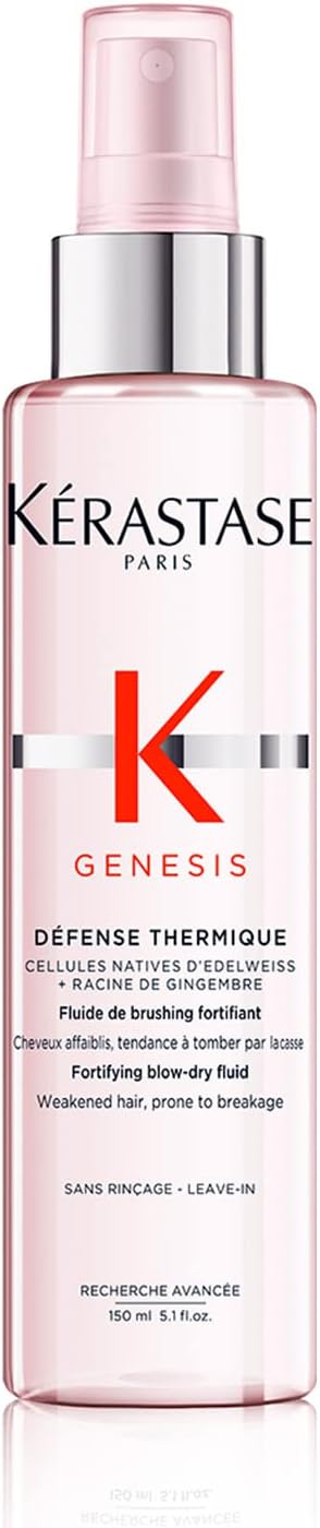 Krastase Genesis, Nourishing & Fortifying Blow-dry Spray Cream, For Weakened Hair, With Ginger Roo