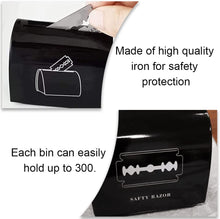 3 Pcs Razor Blade Disposal Case Tin Plate Razor Blade Bank Durable Razor Slice Recycling Container Box for Storing Razor Blades