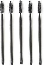 HAPPITON 5PCS Dual Ended Eyelash Eyebrow Brush Angled Eye Brow Brush for Lining Shaping Brows Spoolie for Brows Lashes