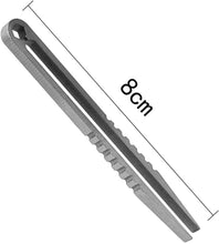 Mini Tweezers Titanium Alloy Tweezers EDC Tweezers Alloy Clamping Device Camping Tweezer Tool for Outdoor Travel Camping Hiking Emergency