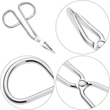 MBUYGYUO Eyebrow Tweezers 1 Pcs Stainless Steel Curved Beauty Scissors Slant Tip Tweezer Tweezers Hair Plucker Scissor Handle Eyebrow Tweezer for Women and Men