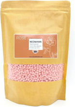 NEOMANN waxing beads for hair removal 500g in Rose fragrance - Hard wax for painless hair removal - for all wax warmers and whole body, face, bikini area.