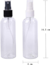 Lawei 30 Pcs x 100ml Spray Bottle Transparent Fine Mist Empty Plastic Travel Atomiser Spray Bottles Set Toiletries Liquid Containers for Cosmetic Make-up