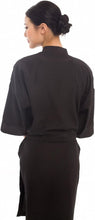 Hairdressing Salon Client Gown Kimono Style - 43" Long (Black)