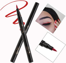 Liquid Eyeliner Pencil Eye Makeup Cosmetic tool,Long Lasting and Natural effects Create Ideal Makeup for Christmas and New Year (Red)