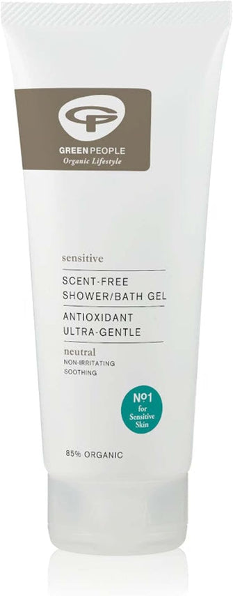 Green People Scent Free Shower Gel 200ml Natural & Organic Sensitive Body Wash  Eczema-Friendly Ultra-Gentle Shower Wash for Sensitive Skin  SLS Free & Unperfumed  Cruelty Free & Vegan