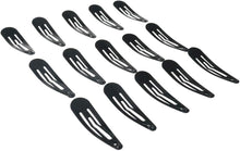 40 Pcs Black Color 2 Inch Metal Snap Hair Clips Kids Barrettes Girls' Hair Accessories