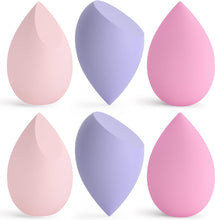 Makeup Sponge, Beauty Blenders 6 PCS, Washable Non Latex Foundation Sponge, Use Dry and Wet Both, for Liquid, Cream and Powder, Super Soft Wonder Blender Beauty Cosmetic