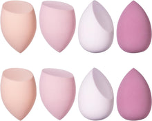 Makeup Sponge, 8 Piece Beauty Blender Make Up Sponge for Foundations, Powder Liquids, Etc., Face Sponge Comes In 3 Shapes