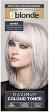 Jerome Russell Bblonde Maximum Colour Silver Toner - Non Permanent Hair Toner for Pre Lightened & Naturally Blonde Hair, Silver Hair Dye with No Ammonia or Peroxide, Lasts up to 8 Washes, 75ml