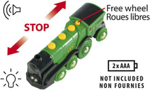 BRIO World Big Green Locomotive Battery Powered Toy Train for Kids Age 3 Years Up - Railway Set Accessories & Add Ons