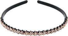 LONEEDY 4 Pack Fashion Rhinestone and Crystal Hard Headbands, Non-slip Teeth Hairband for Women