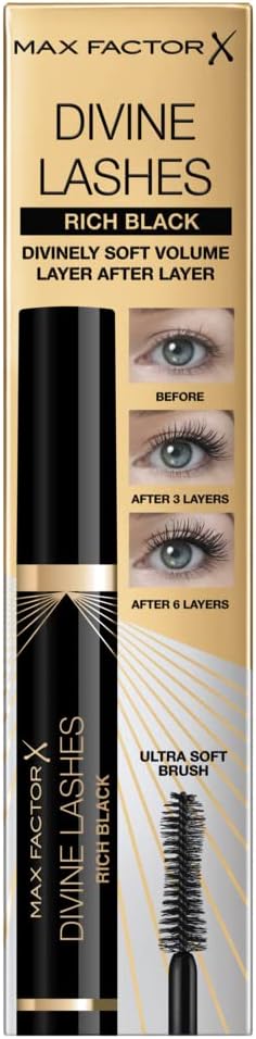 Max Factor Divine Lashes Volume Mascara, Black, 8 ml