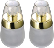 2PCS 30ml 1oz Empty Refillable Glass Container Makeup Cosmetic Face Cream Lotion Pump Bottles Jars Pots