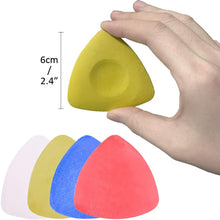 ILLUVA Tailors Sewing Chalk, Triangle Dressmaking Dressmakers Chalk Pencil for Marking Fabric, Pack of 4, 4 Colours