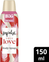 Impulse True Love Body Spray Deodorant 6 x 150 ml