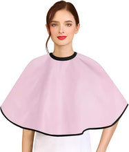 Noverlife Pink Makeup Cape, Shortie Comb-Out Beard Shaving Cape, Beauty Salon Styling Bib for Client, Barber Shop Shampoo Cloth Makeover Shawl for Cosmetic Artist Beautician Hairdresser