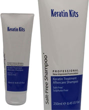 Keratin Kits Pro Pure Salt & Sulfate -Free (No SLS, SLE, ALSS) NEW FORMULATION, Aftercare Shampoo for Extensions & to Prolong Keratin Treatments 250ml. Vegan