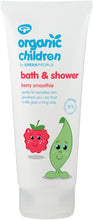 Green People Organic Children Berry Smoothie Shower Gel 200ml  Natural & Organic Body Wash & Bubble Bath for Kids & Toddlers  Gentle on Sensitive Skin  SLS Free & Paraben Free  Vegan, Cruelty Free