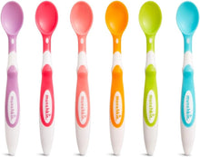 Munchkin Soft Tip Toddler & Baby Spoons, Baby Weaning Spoons Set with Ergonomic Handles, Dishwasher Safe Plastic Cutlery, BPA Free Baby Feeding Spoons & Dessert Spoons for Babies - Pack of 6