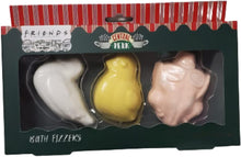 Friends The TV Series Tropical Bath Fizzer Set in 3 Different Shapes "Duck, Turkey & Chick" Bath Bombs