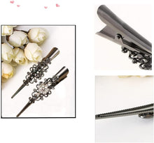 2 Pieces Metal Alligator Hair Clips Non-Slip Duckbill Barrette Elegant Hair Accessories for Women and Girls