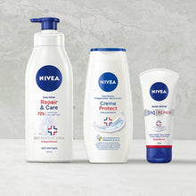 NIVEA Body Repair and Care (400 ml), Repairing Body Lotion with Strengthening Formula, Moisturising Cream with NIVEA Deep Moisture Serum, Body Lotion for Dry Skin, Pack of 1