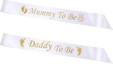 IRYNA 2 Pieces Mummy To Be Sash Daddy To Be Sash Mum and Daddy To Be Gifts Mummy And Daddy To Be Sash Mum To Be Sash Baby Shower Sash Party Supplies for Baby Shower Party Decoration Gender Reveal